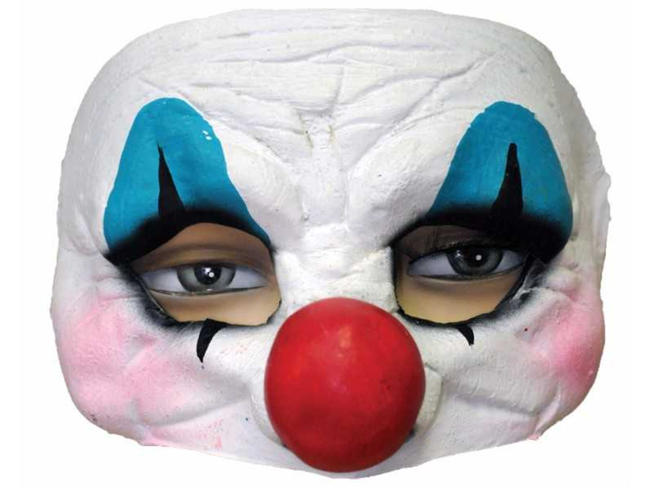 Happy Clown Latex Half Mask With Strap