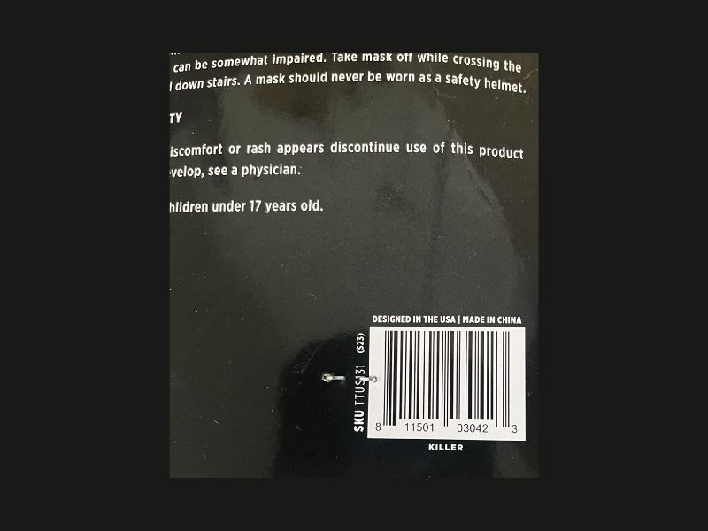 Adults Happy Death Day 2U Killer Freckled Plastic Half Mask