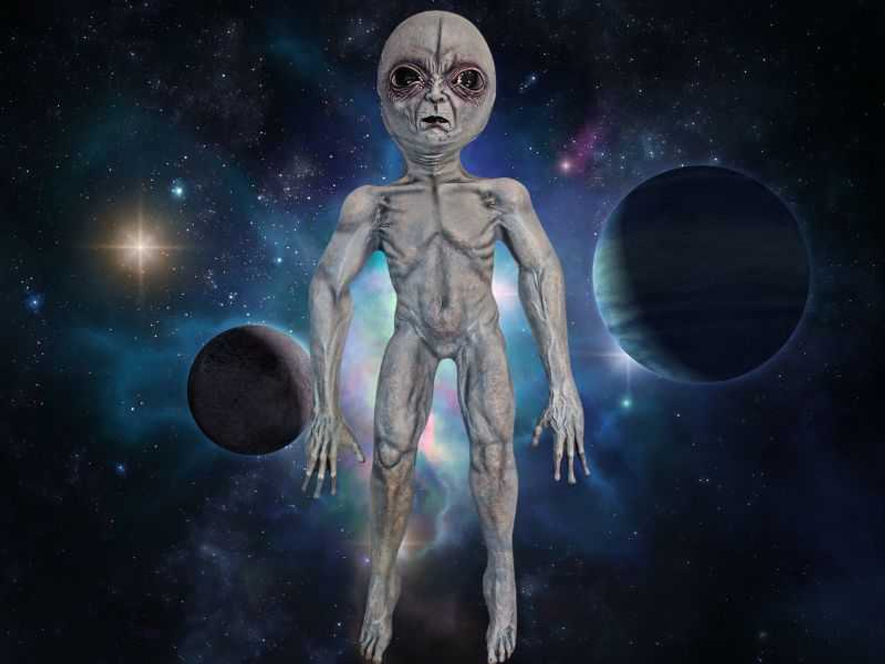 39.25" Latex Area 51 Alien Decoration
