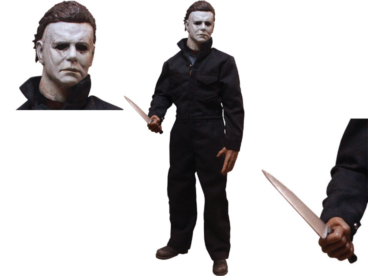 Michael Myers 12-Inch Action Figure

This amazing Michael Myers 2018 Action Figure is 1/6th scale and has 30+ points of articulation so that you can pose your figure anyway you desire! Also comes with three interchangeable hands, one of which includes the blown off finger as seen at the end of the film, a knife and a hammer. The figure is fully clothed in a screen accurate costume with a working zipper. And to round the package out, the figure comes in a beautiful Collector's Box with a flip back window display.

Officially Licensed Halloween 2018 Michael Myers Action Figure!

2018 Miramax, LLC. All Rights Reserved. MIRAMAX and Halloween 2018 are the trademarks or registered trademarks of Miramax, LLC. Used under license.

Features:

Awesome Poseable Michael Myers Action Figure
Includes 3 Interchangeable Hands
Movie Accurate Clothing
Comes in a Collector's Display Box