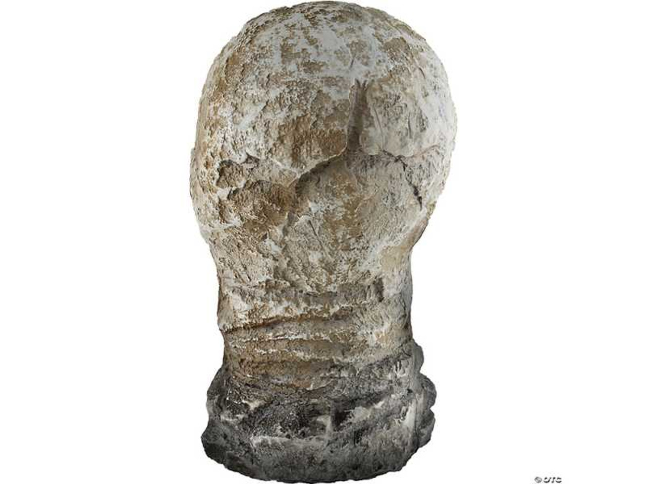 Flaming Rotted Skull Animated Prop | 12"