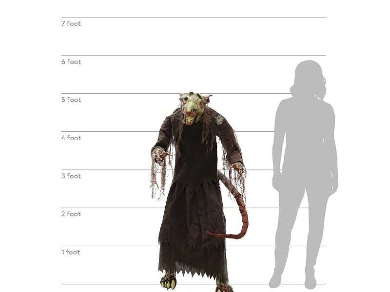 5ft Mangey Rat Animated Prop