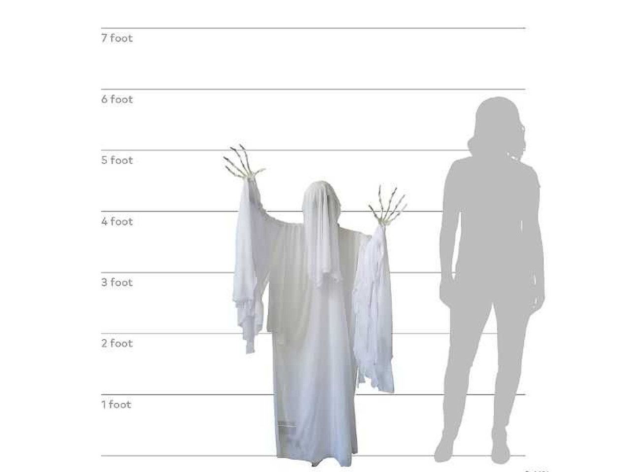 Lifesize Clawing Ghost
