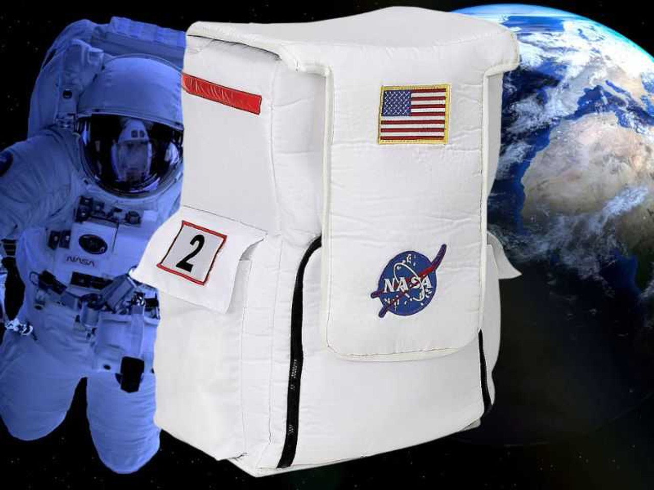 Astronaut NASA Backpack White