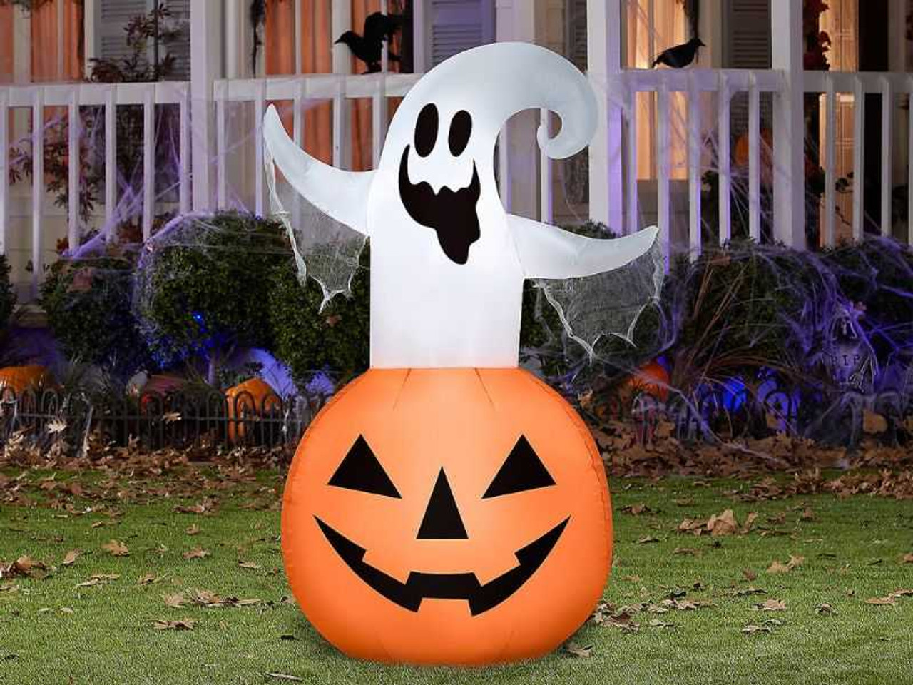 Ghost Jack O Lantern Inflatable