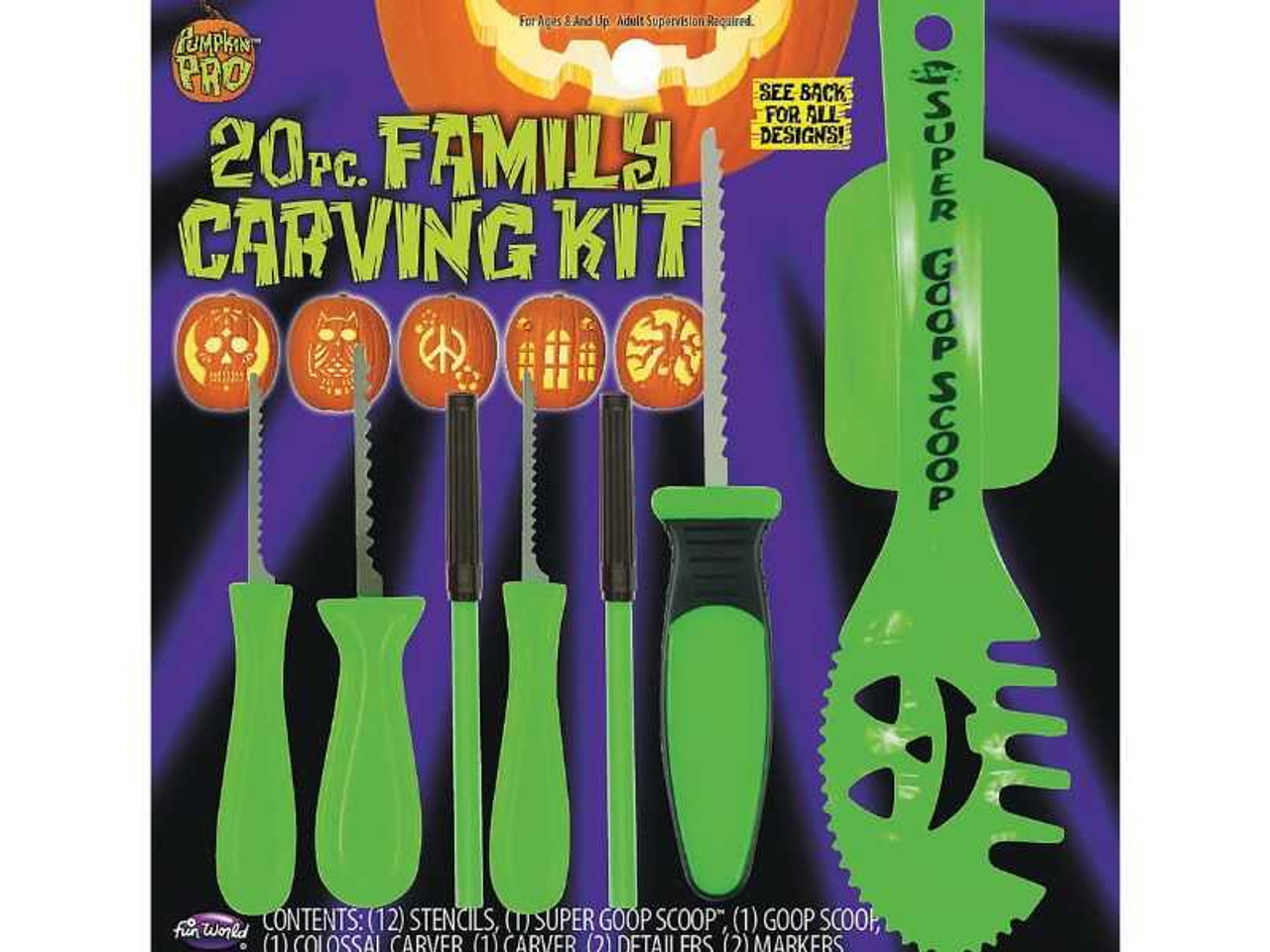 20pc Family Pumpkin Carving Set