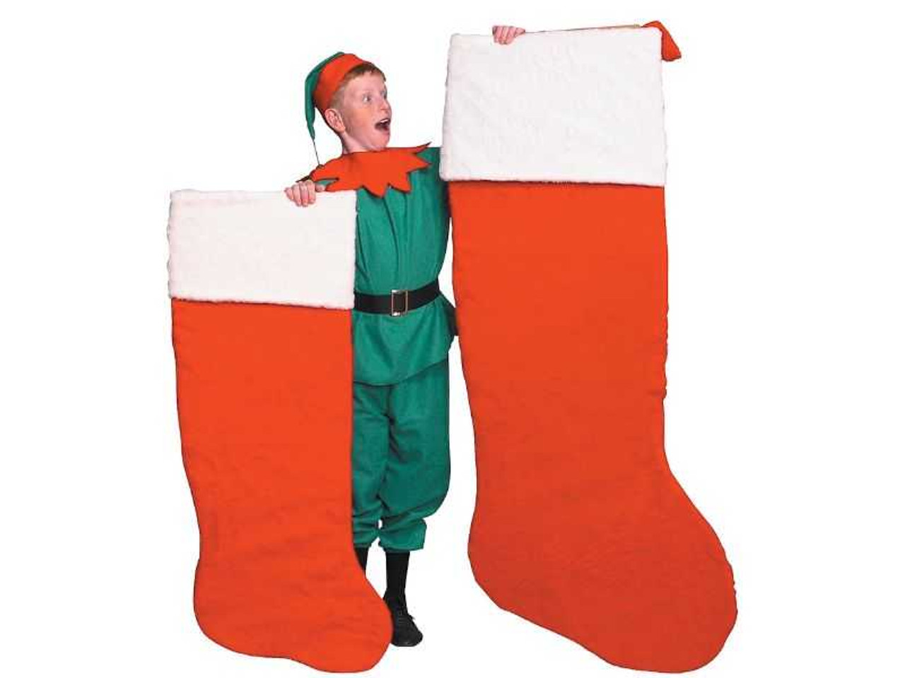 Giant Plush Santa Stocking