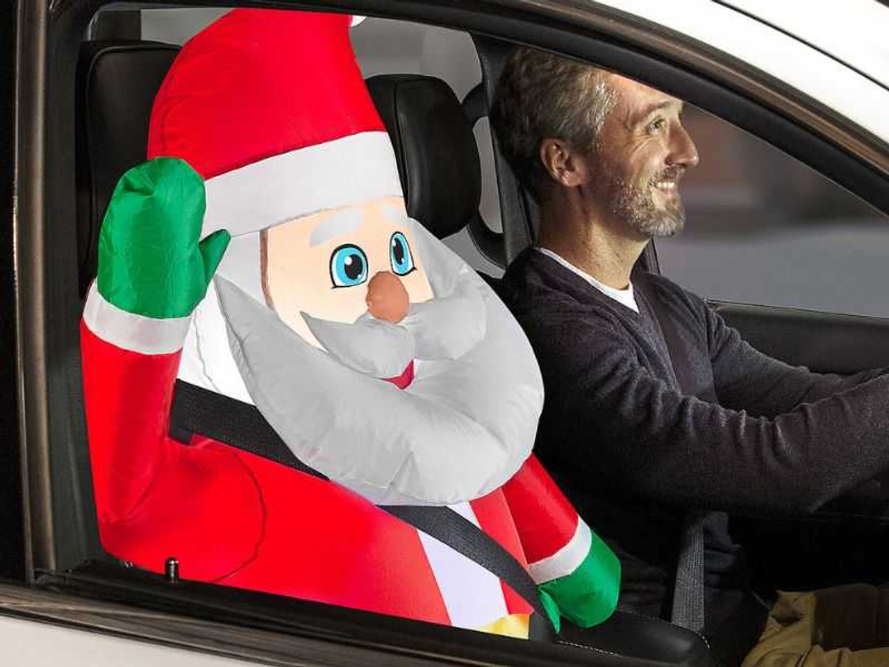 Inflatable Car Buddy Santa