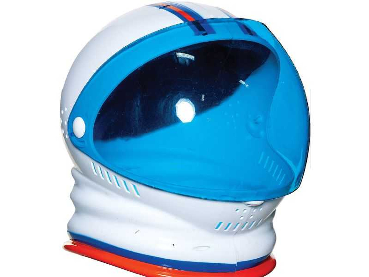 Kids White Space Helmet with Blue Visor