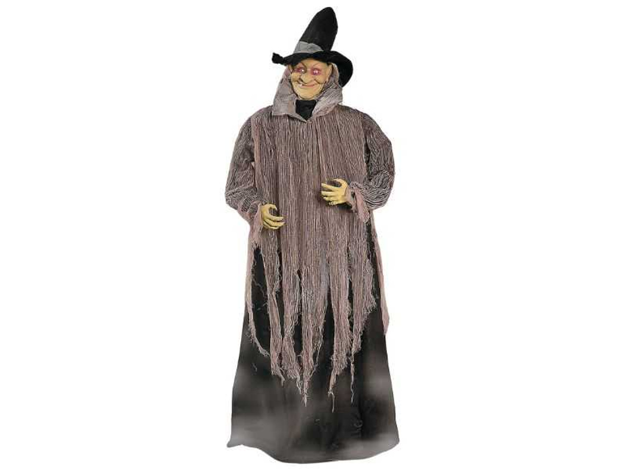 Animated Hovering Witch Prop that glides across the floor and speaks.