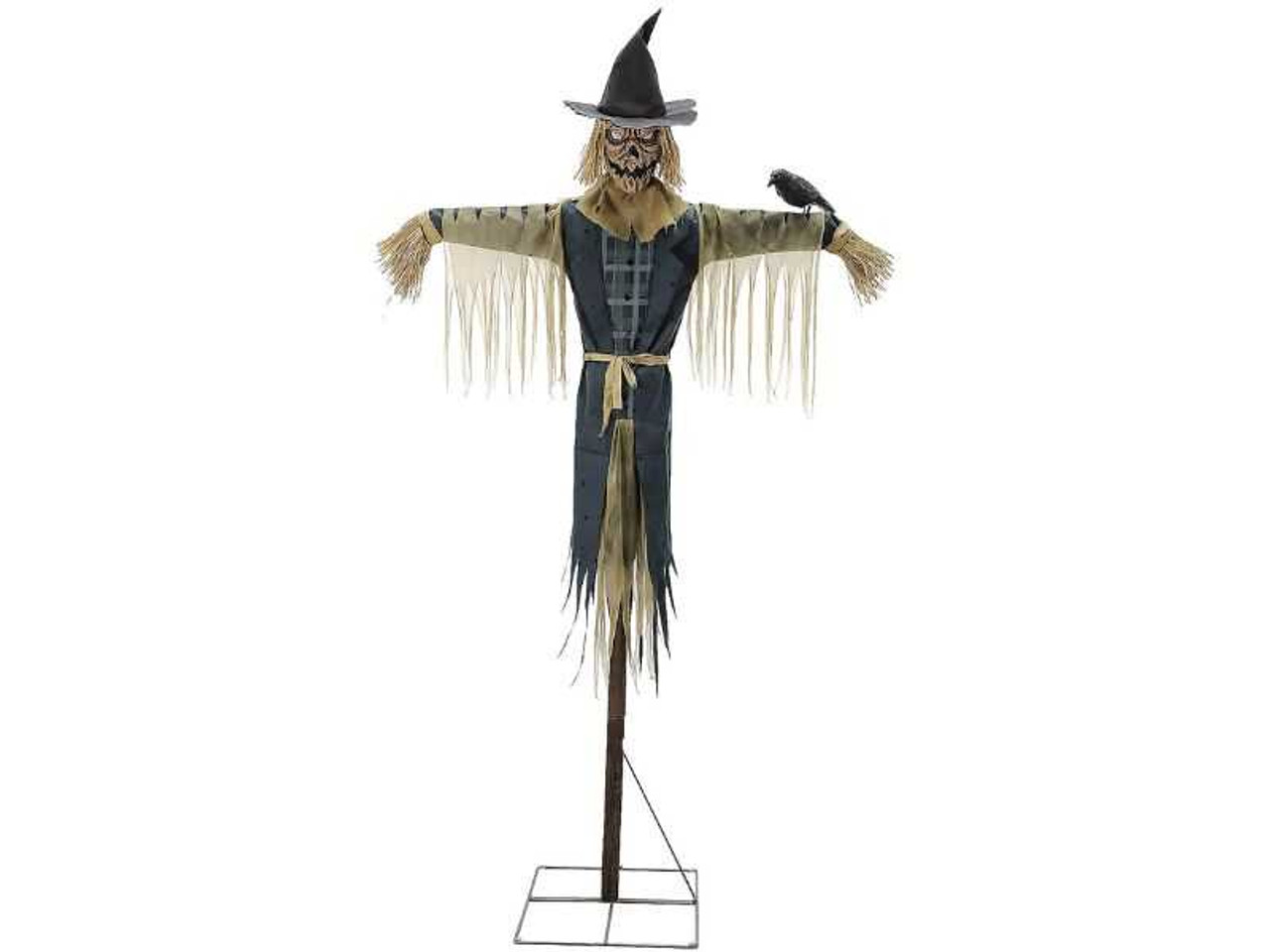 Staked Scarecrow Animated Prop 8ft