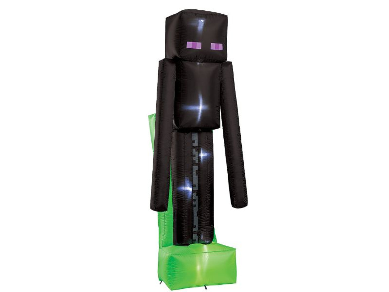 Blowup Inflatable Minecraft Enderman with Built-In LED Lights