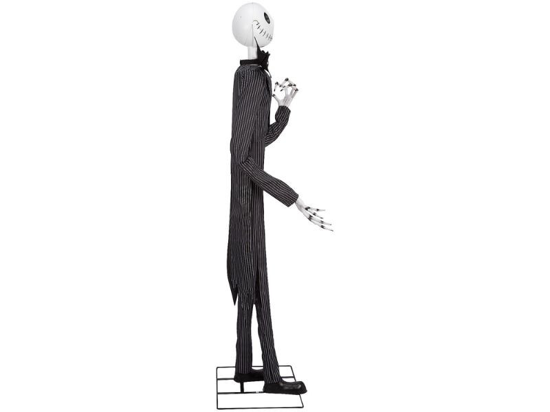 Disney Jack Skellington animatronic with purple pinstripe suit and animated mouth