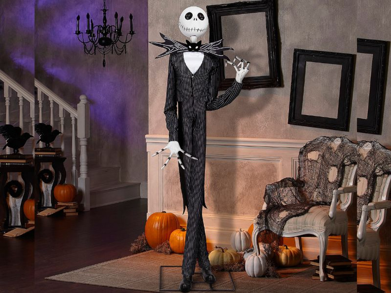 78 inch Jack Skellington animatronic Halloween prop singing Jack's Lament