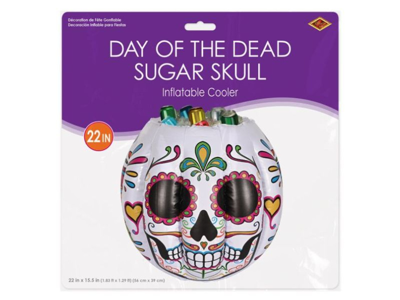 2 Inflatable Day Of The Dead Sugar Skull Coolers