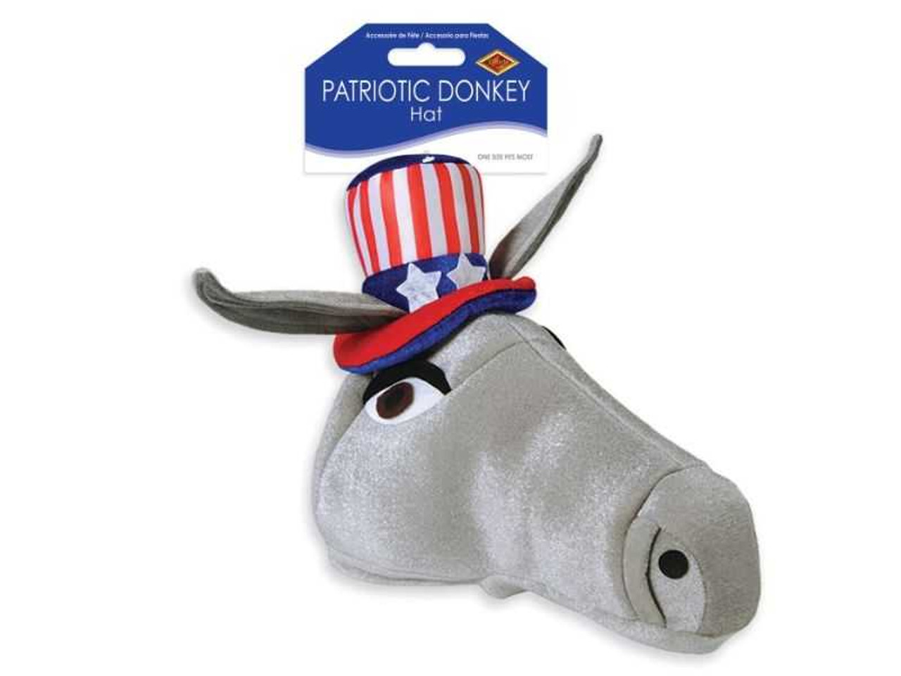 2 Plush Patriotic Donkey Hat