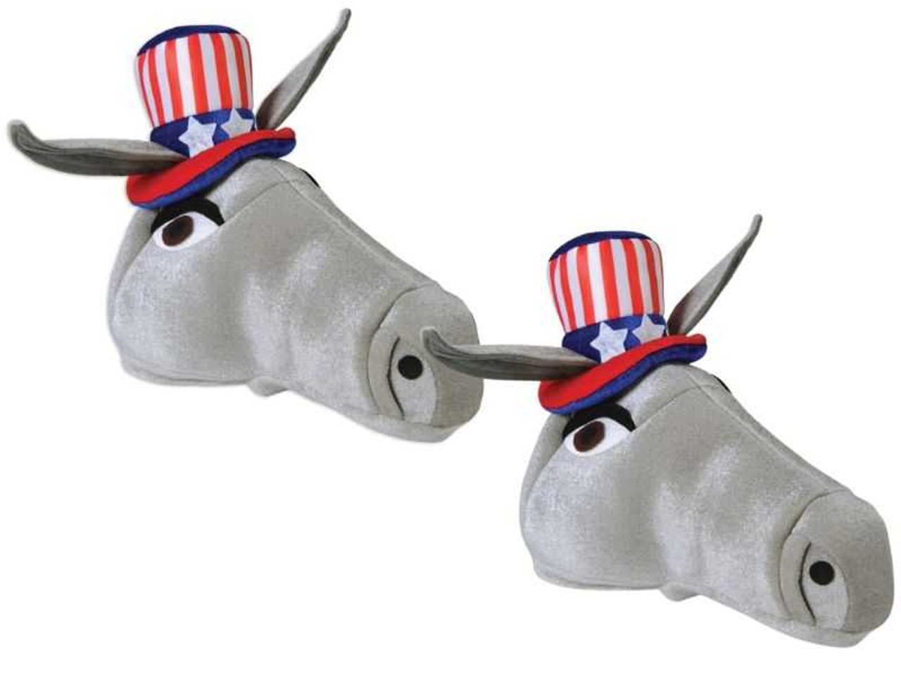 2 Plush Patriotic Donkey Hat