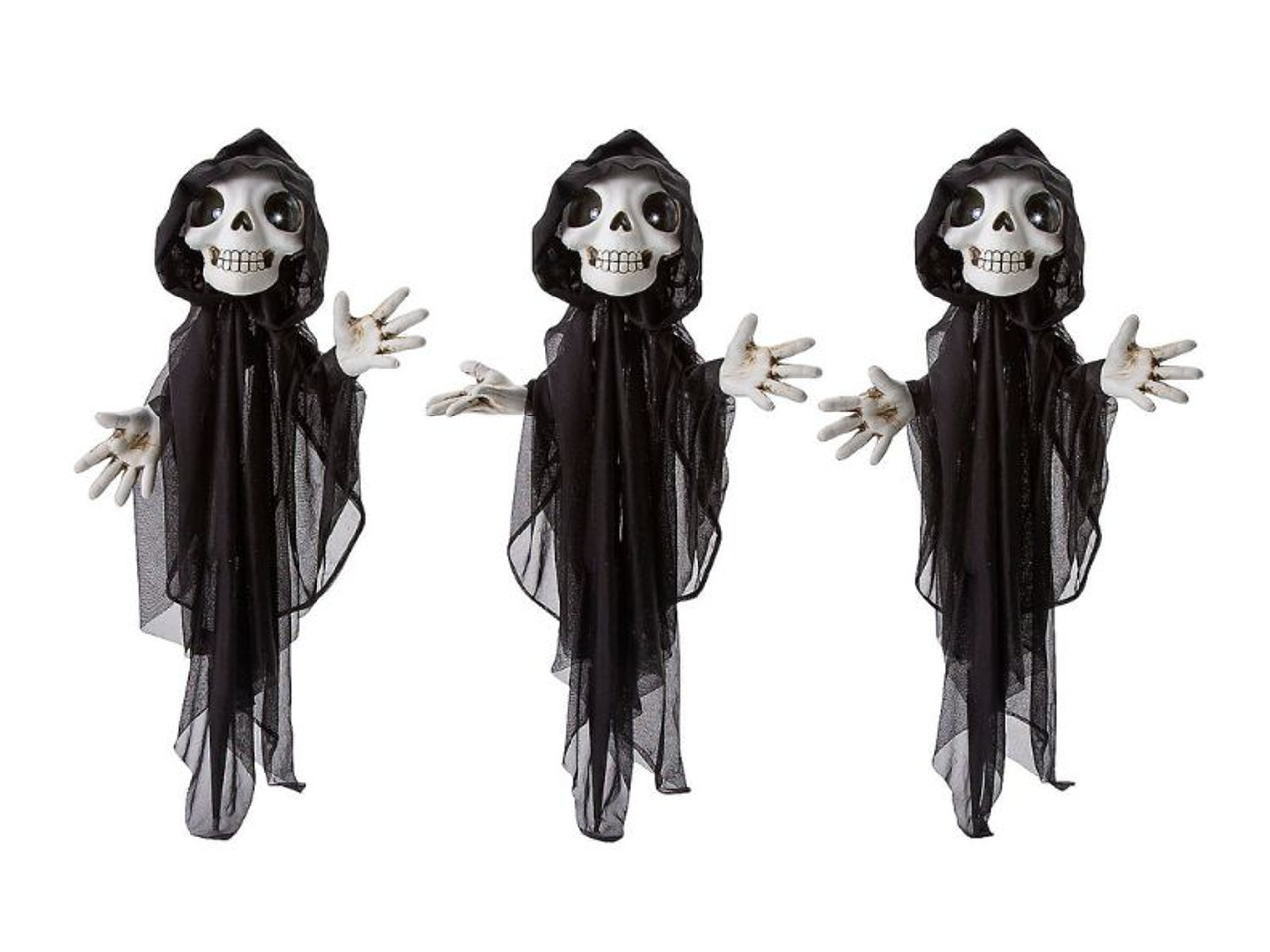 Light Up Grinning Reapers Set, 23 1/2"