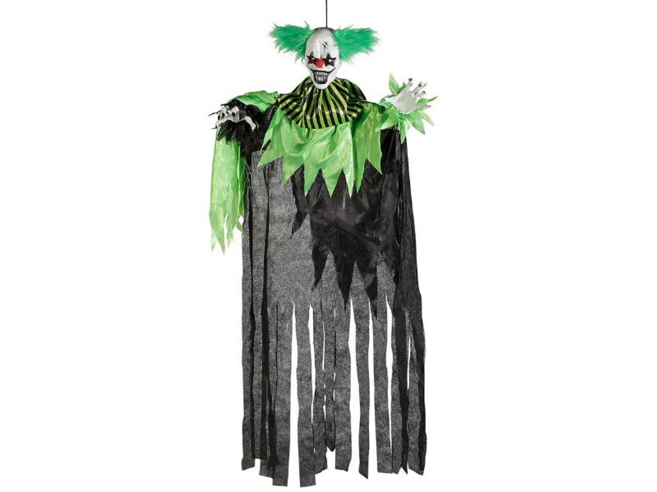 4ft Hanging Green and Black Clown