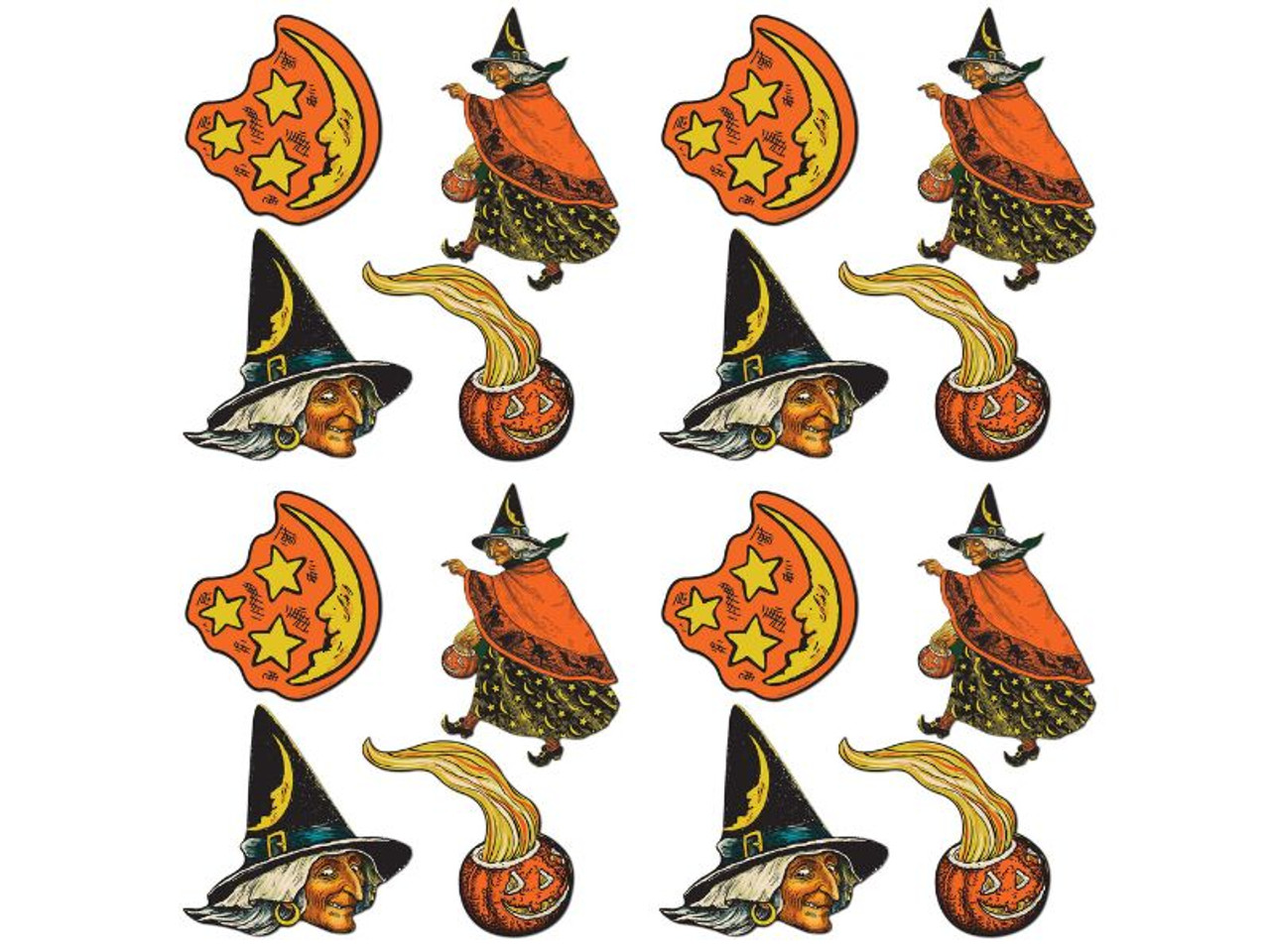 Wholesale Vintage Halloween Cutouts | Set of 4