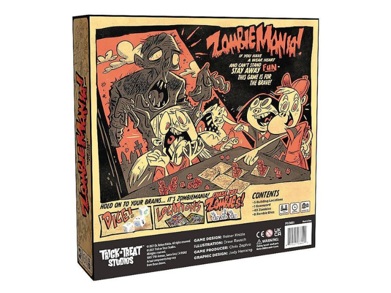 Trick or Treat Studios Zombie Mania Dice Game