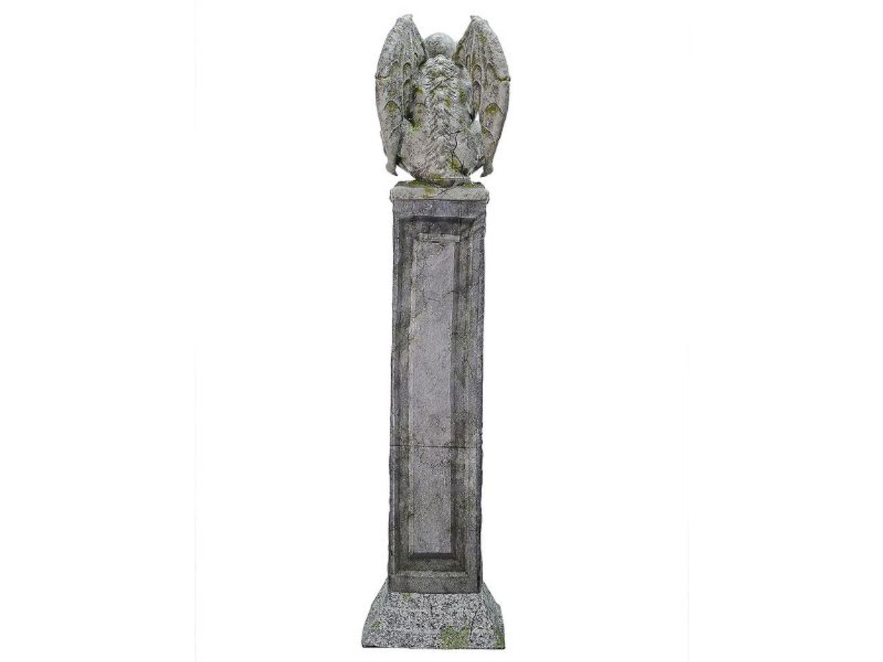 Gargoyle Pillar Animated Prop & 30' Stone Wall Backdrop