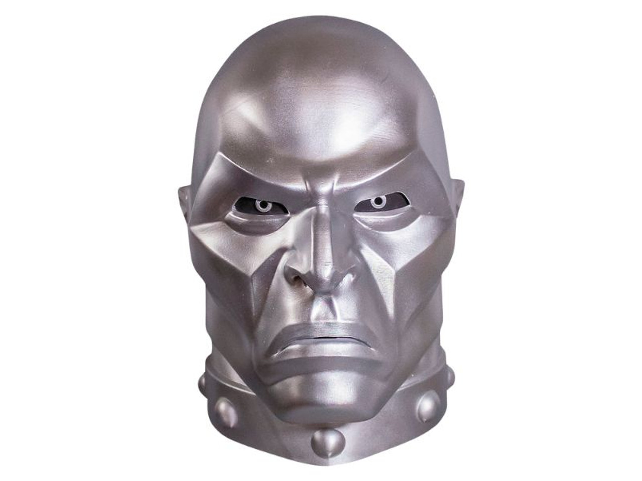 G.I. Joe Destro Vinyl Mask - Silver Full-Head Costume Mask for Cosplay and Halloween