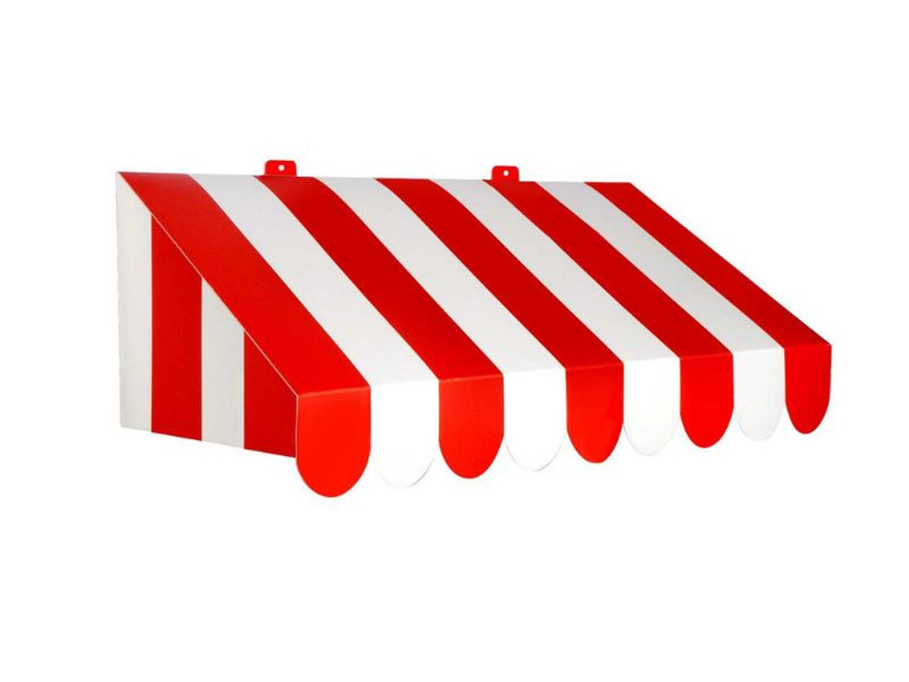 Bulk 3D Red & White Awning Wall Decor