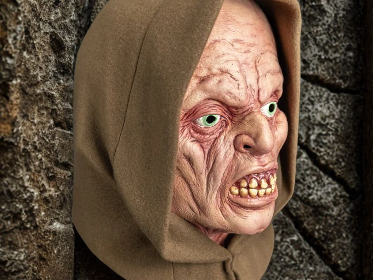 Minion Lurker mask with hood, full latex horror mask for Halloween

