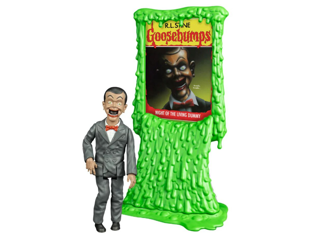 5-piece Goosebumps action figure set with collectible trading cards

