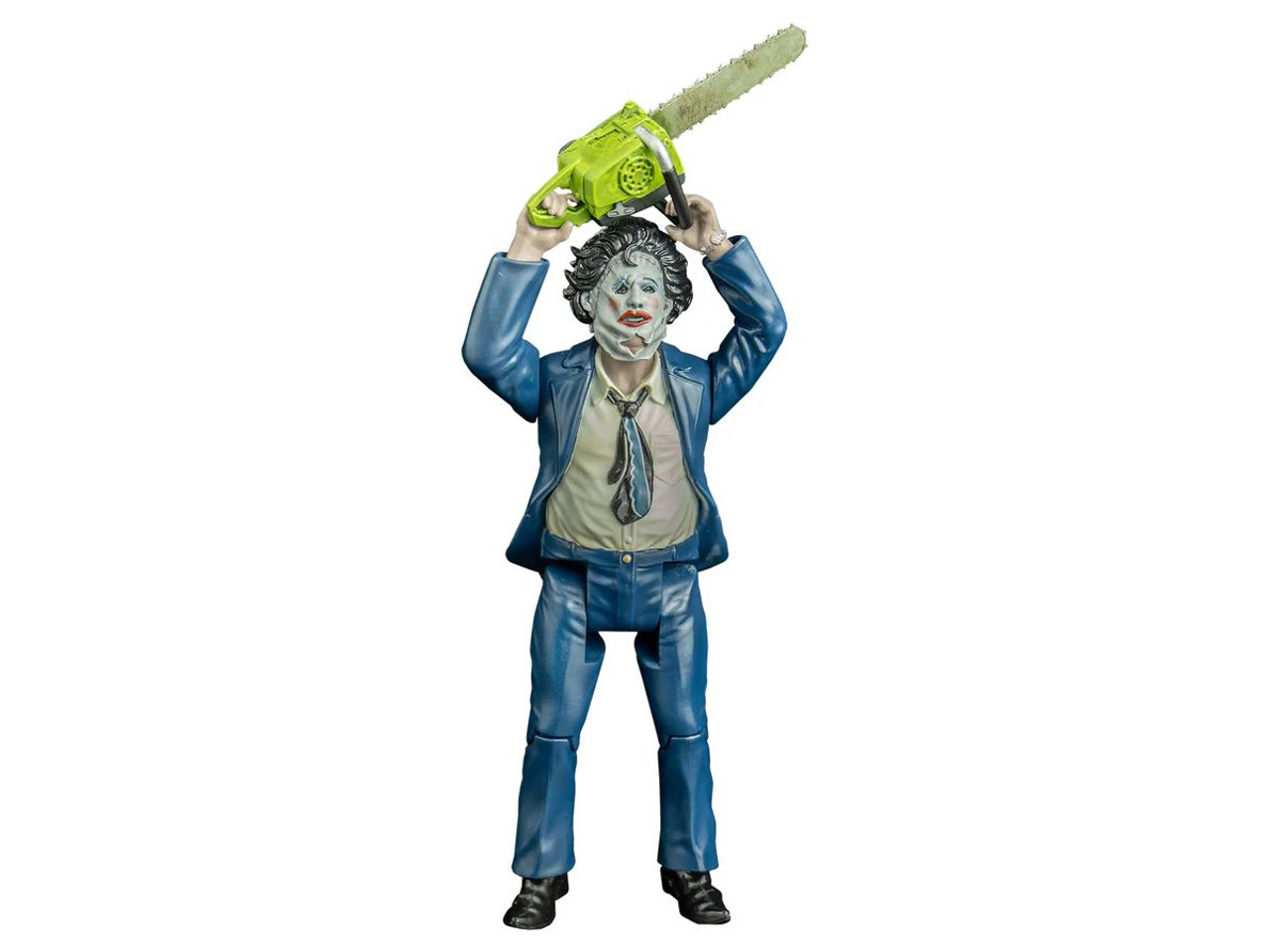 Official Leatherface action figure with chainsaw from Texas Chainsaw Massacre

