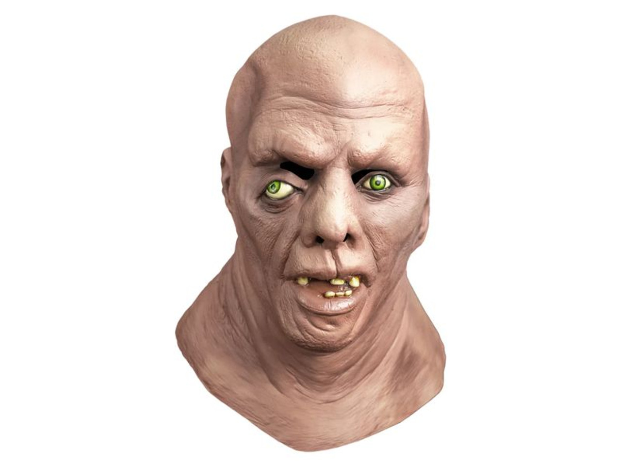 creepy hillbilly halloween mask with bulging green eyes

