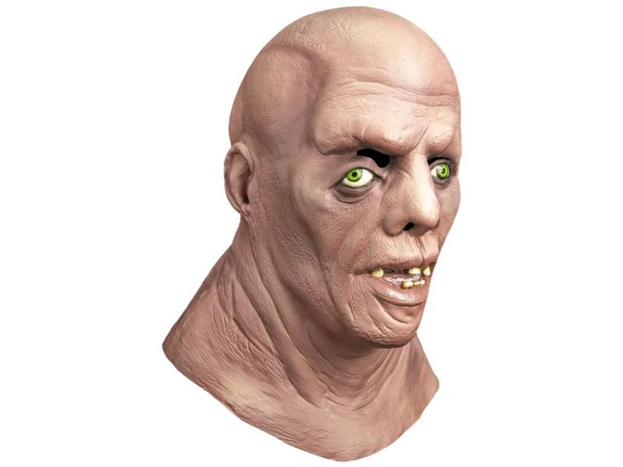 full head hillbilly latex mask with rotted teeth and veins

