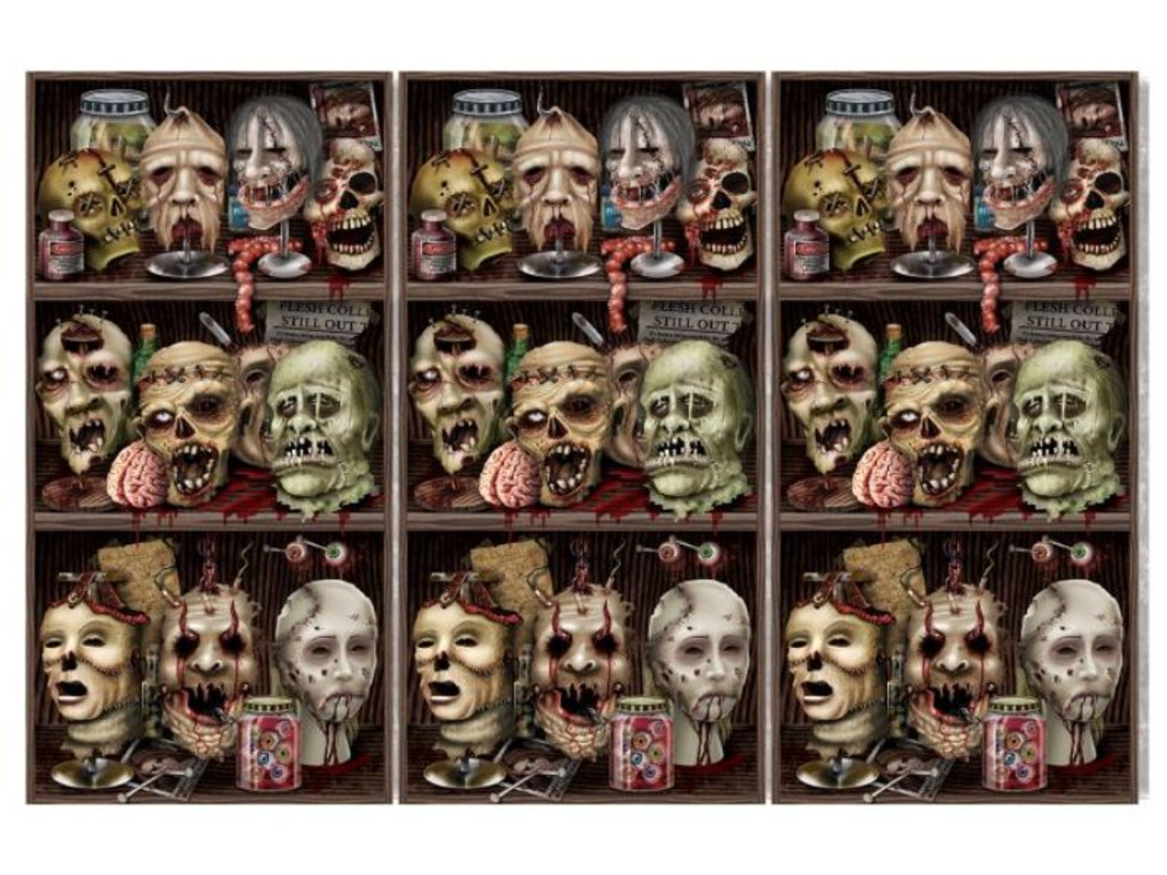 Scary Heads Backdrop