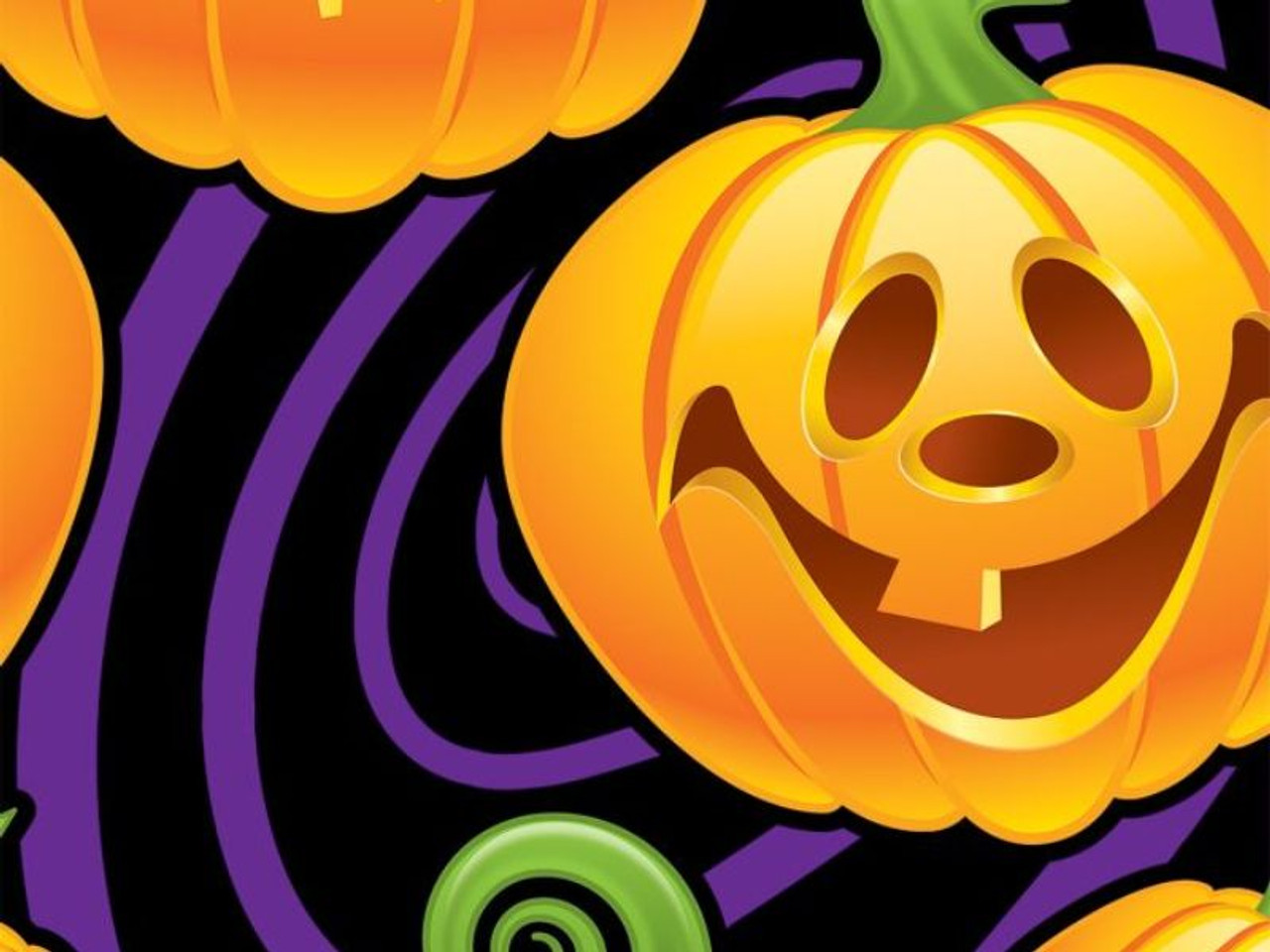 Jack-O-Lantern Backdrop - 1 pc