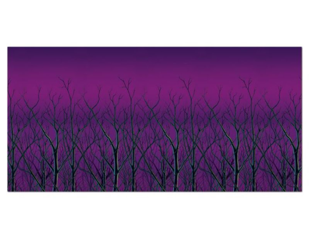 Spooky Forest Treetops Backdrop - 1 pc