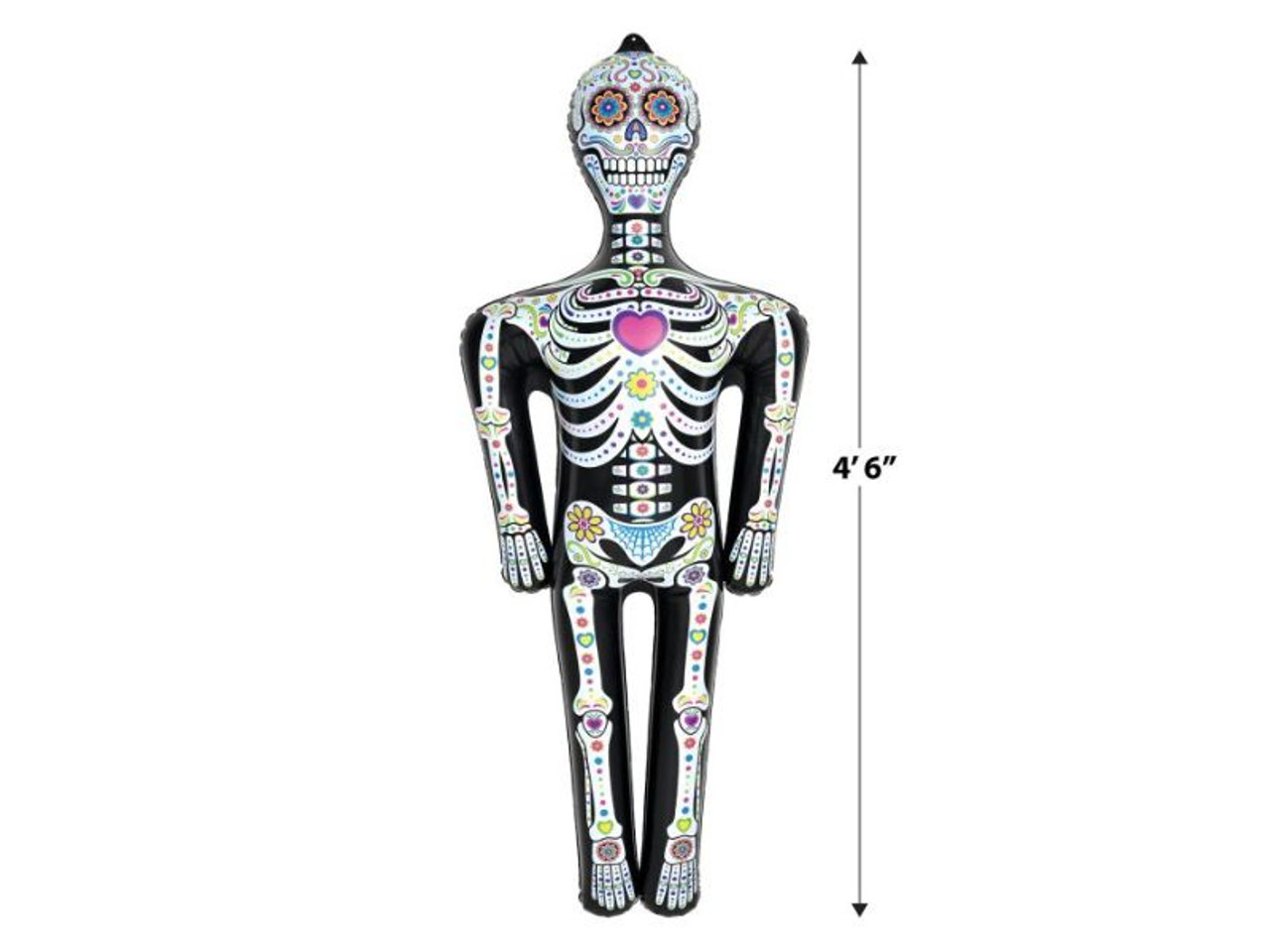 Day Of The Dead Inflatable Skeleton - 2 pcs