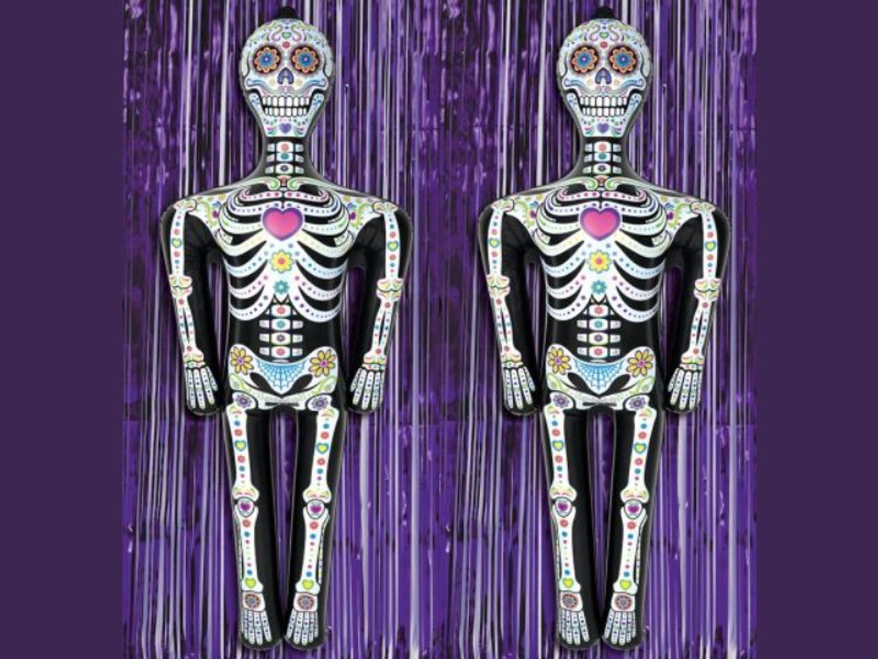 Day Of The Dead Inflatable Skeleton - 2 pcs