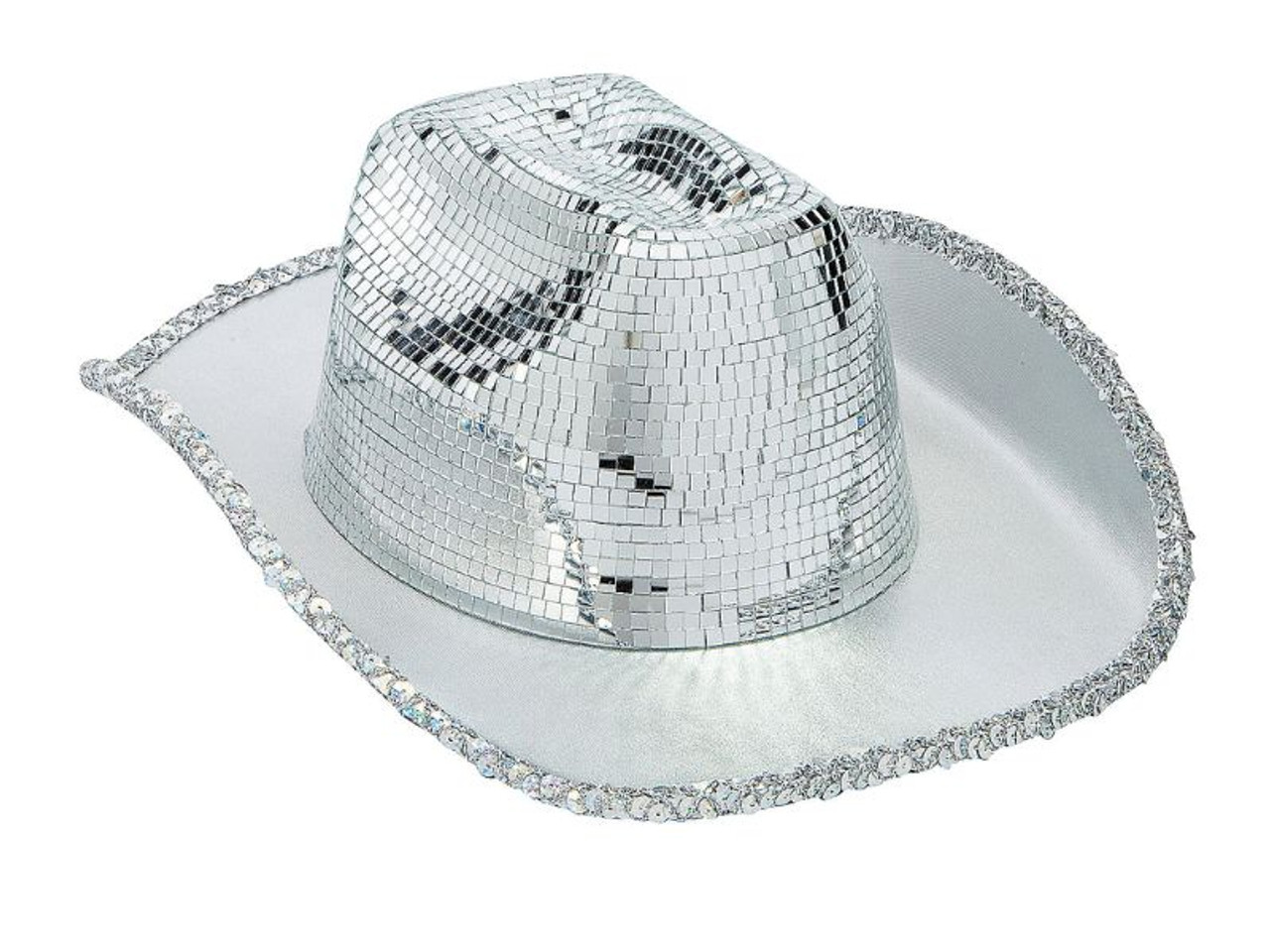 Mirrored Cowboy Silver Hat