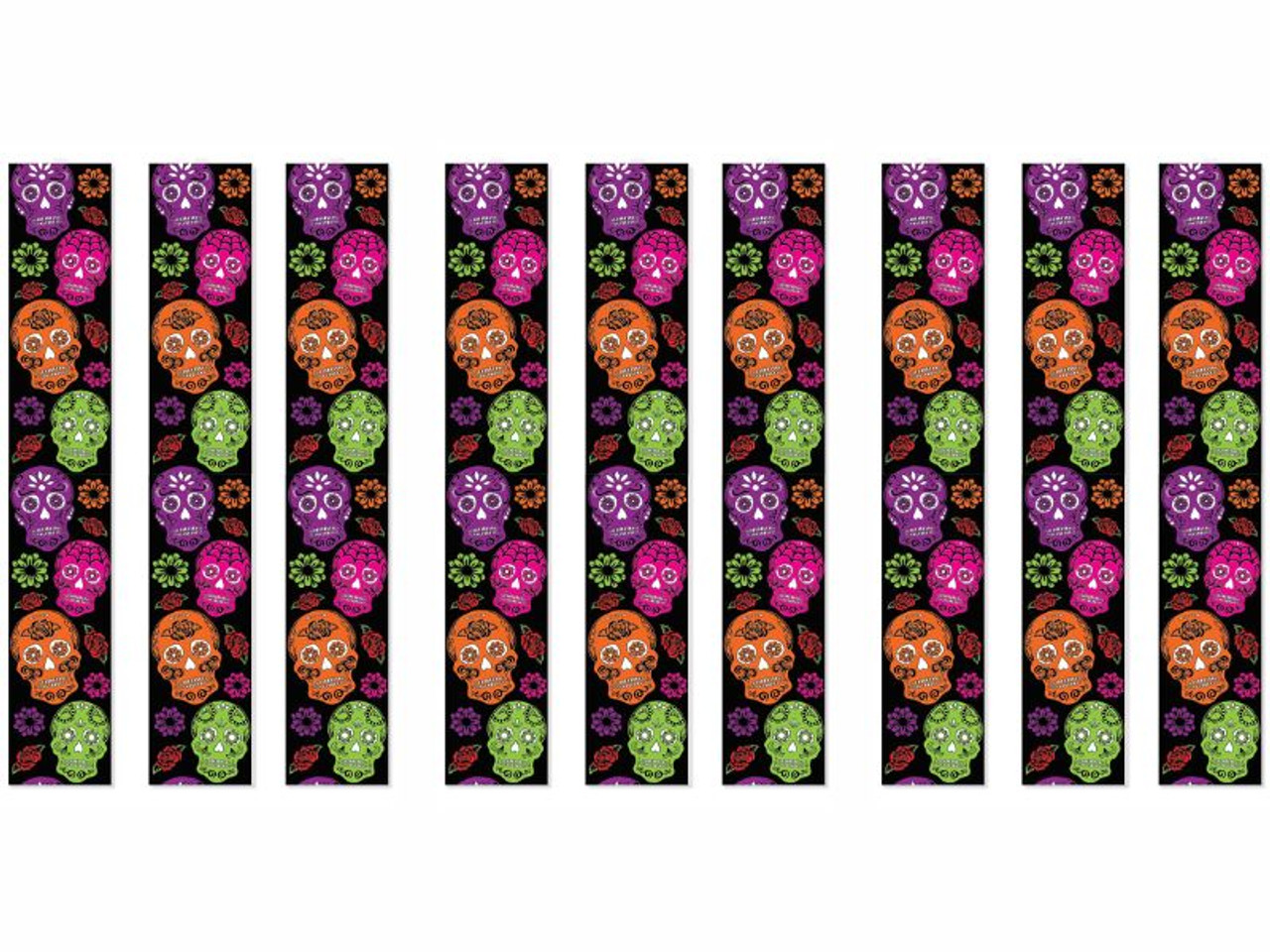 Day Of The Dead Party Panels - 9 pcs