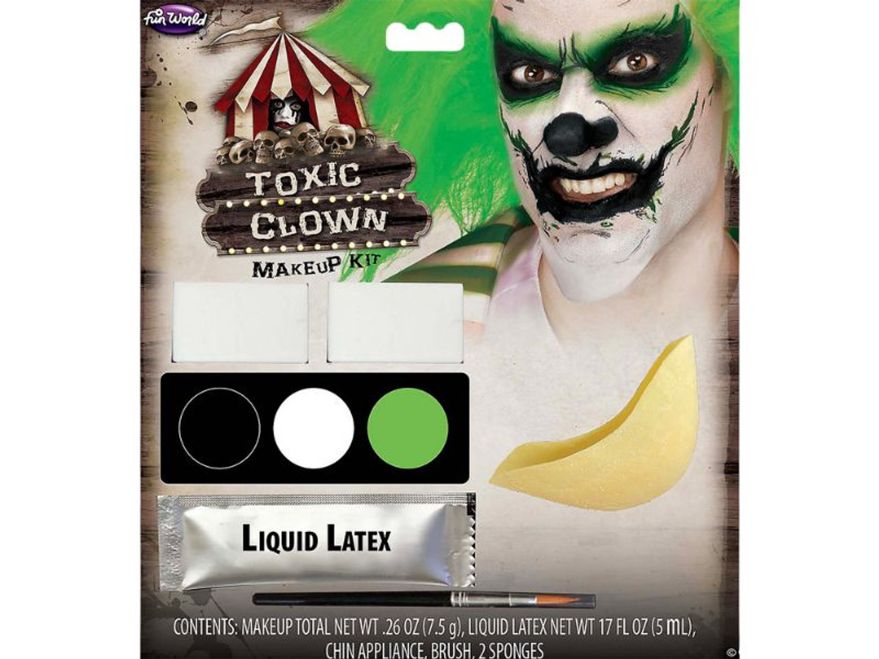 Deadly Character Toxic Clown Makeup Kit