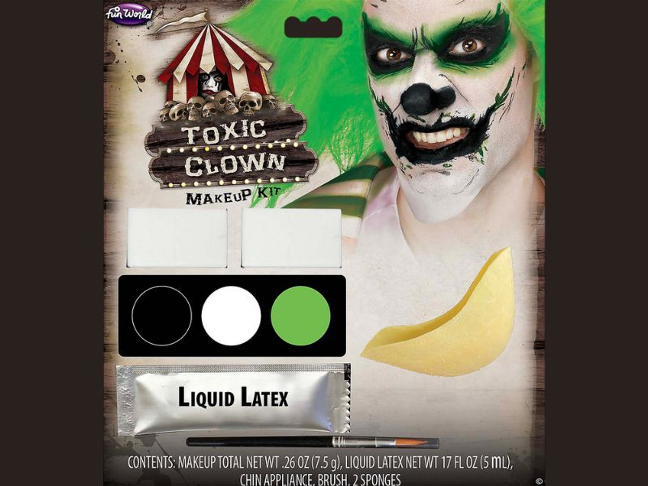 Deadly Character Toxic Clown Makeup Kit