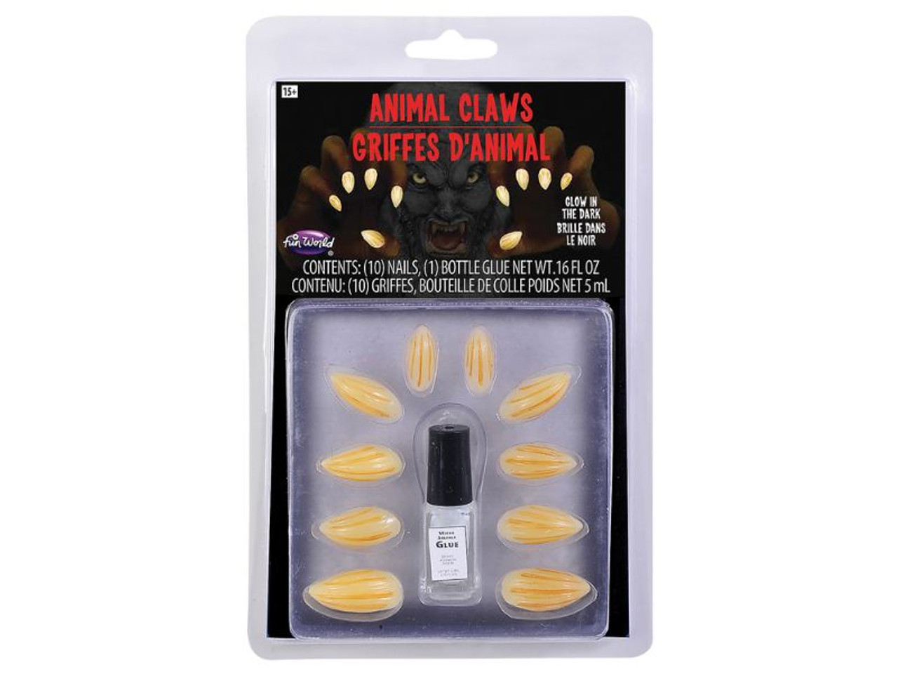 Animal Claws Glow-In-The-Dark Claws Kit