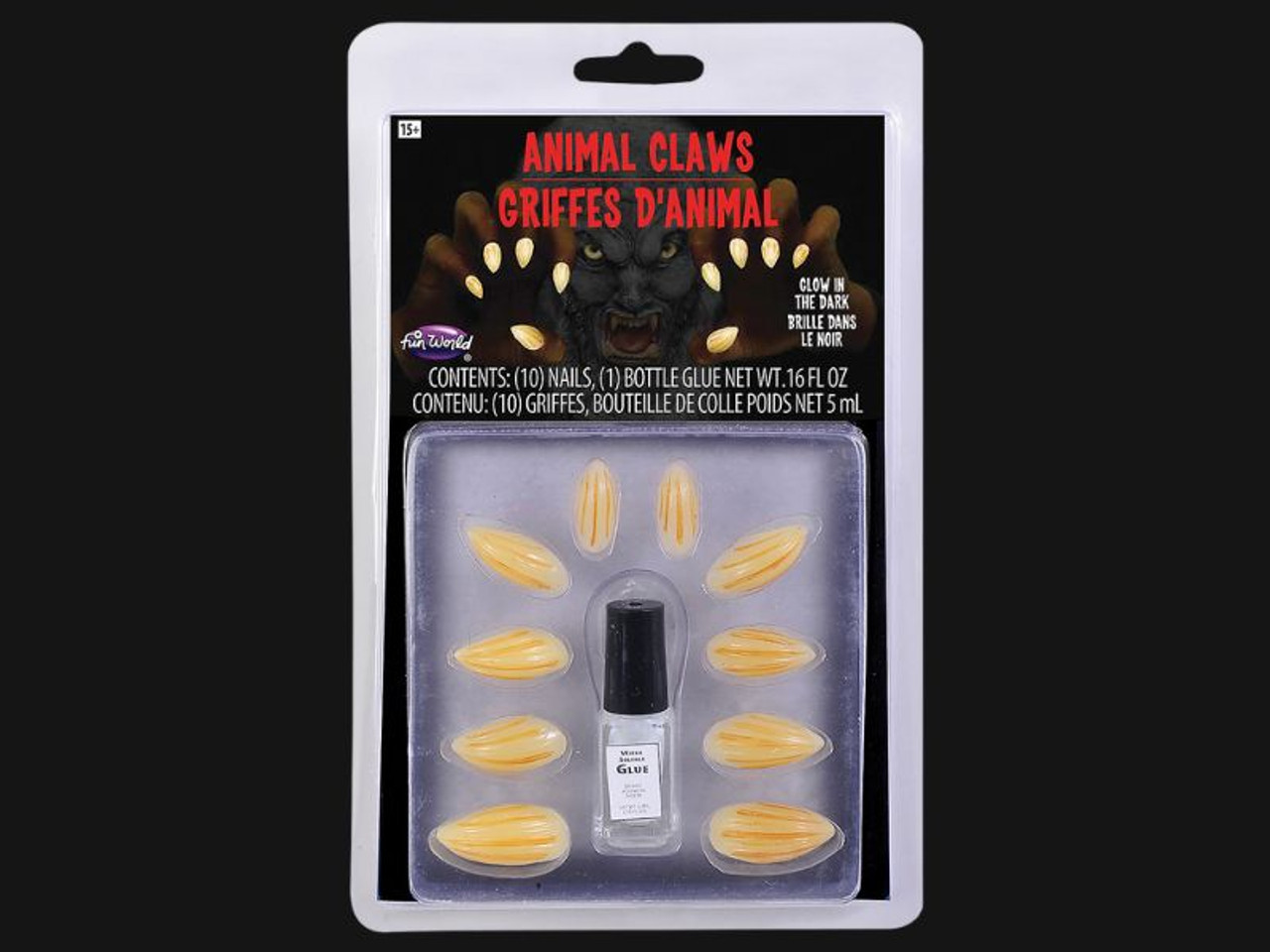 Animal Claws Glow-In-The-Dark Claws Kit