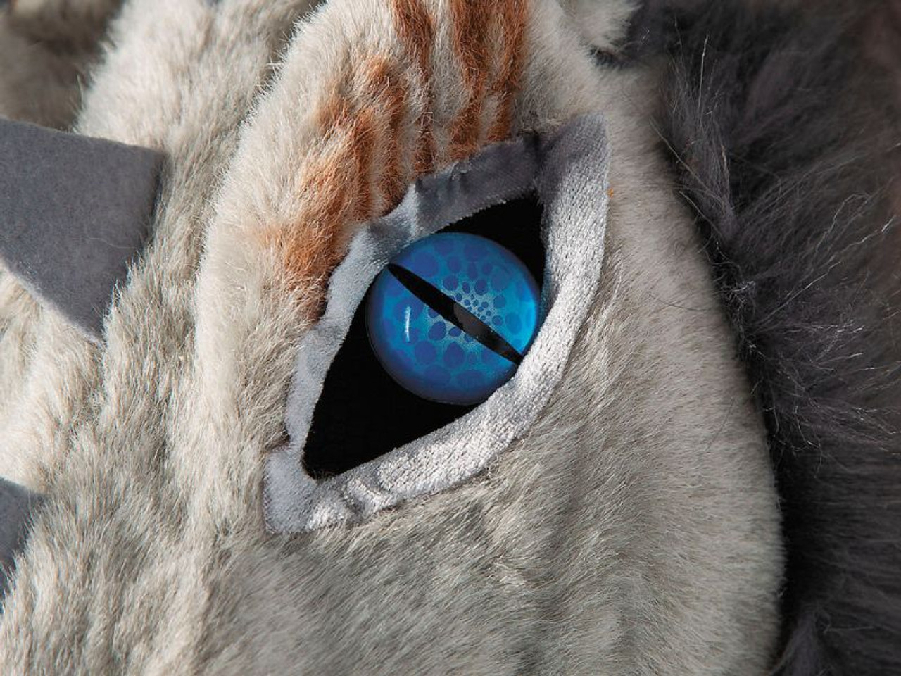 Adults Gray Dragon Moving Mouth Overhead Mask