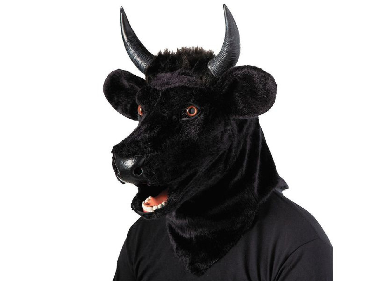 Adults Bull Moving Mouth Overhead Mask