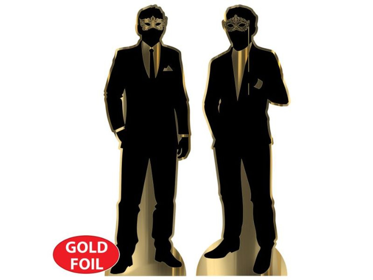 Halloween Masquerade Silhouette Stand-Ups