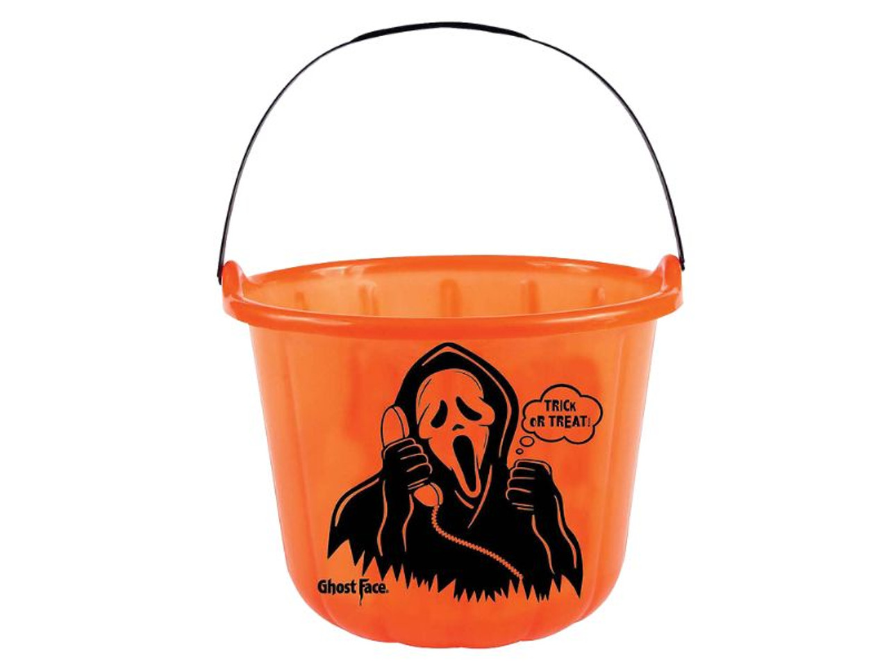 Kids Scream Ghost Face Halloween Treat Buckets - 6 pcs