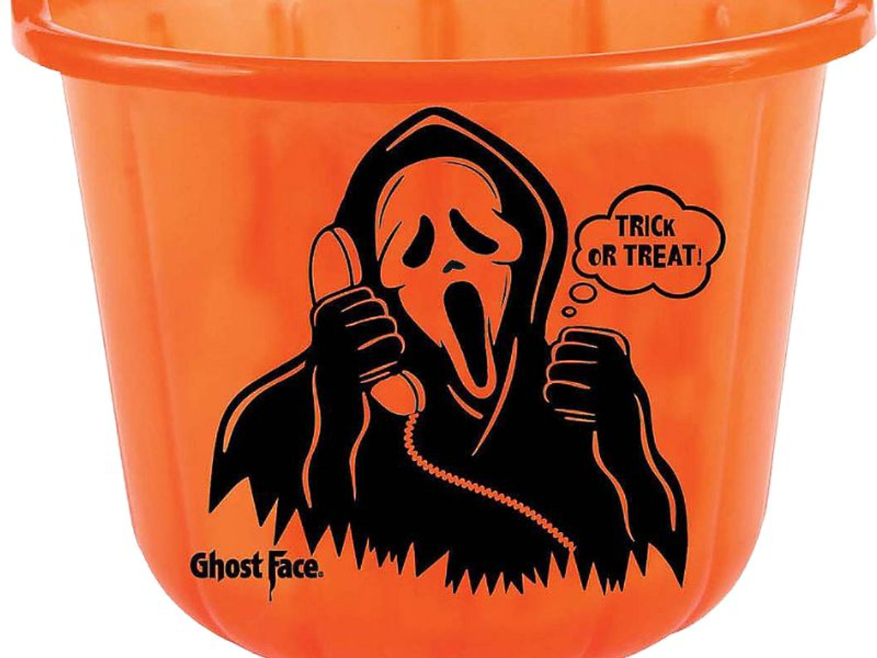 Kids Scream Ghost Face Halloween Treat Buckets - 6 pcs