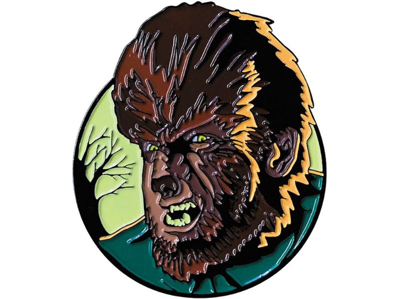 The Wolf Man Character Face Enamel Pin